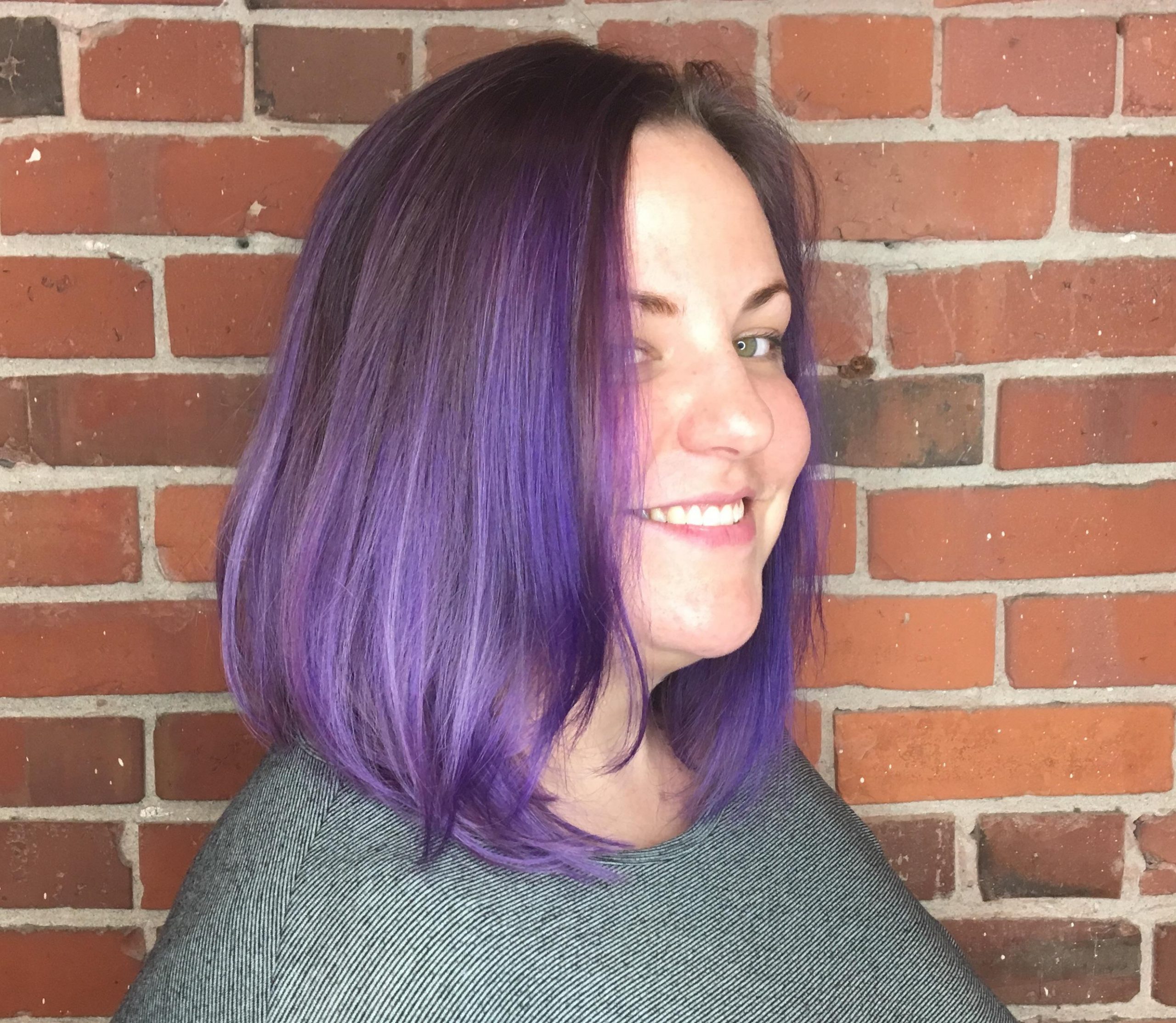 Chin Visual Idea Chin Visual Idea — Plum Hair Color