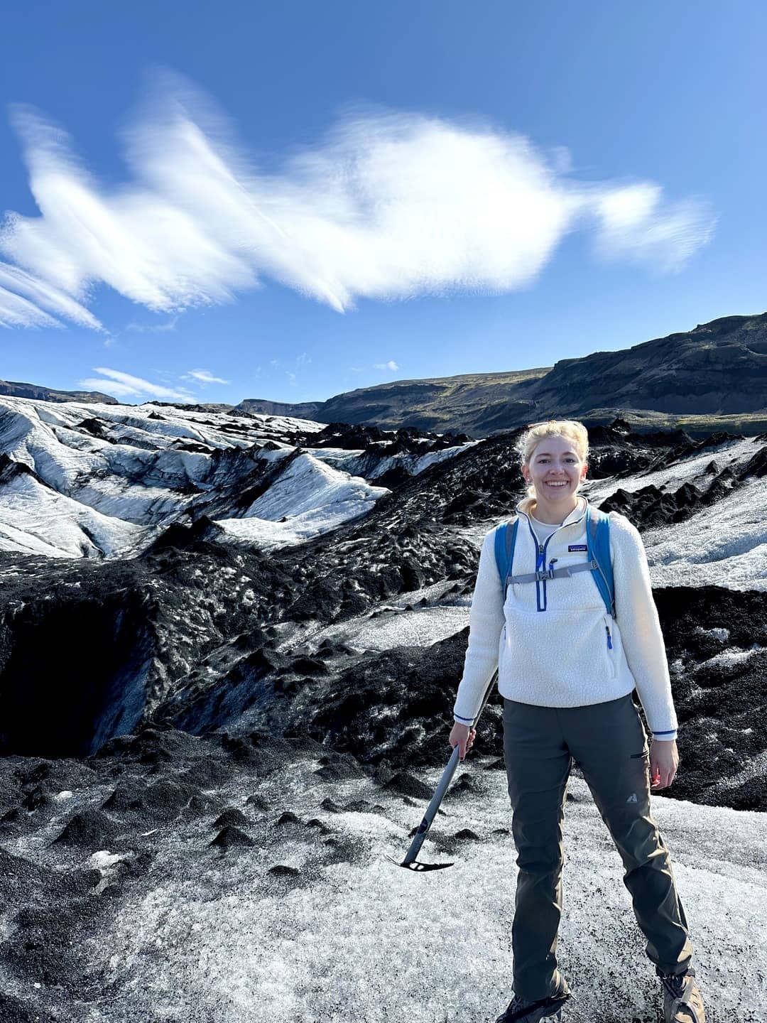 Functional White Fleece for Glacier Hiking Functional White Fleece for Glacier Hiking — Iceland Winter Outfits