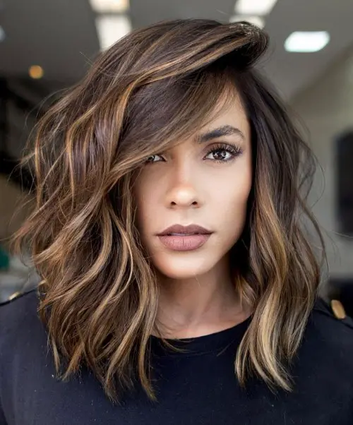 Dark Brown With Honey Blonde Balayage Dark Brown With Honey Blonde Balayage — Fall to Winter Hair Colors