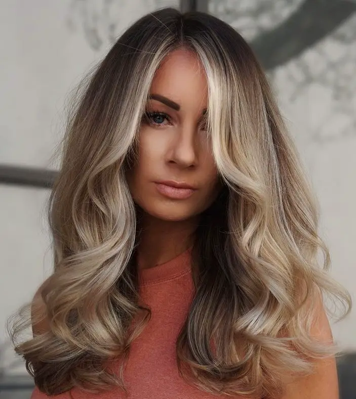 Mid-Back Layers With Dark Blonde Base and Lowlights Mid-Back Layers With Dark Blonde Base and Lowlights — Lowlights for Blonde Hair