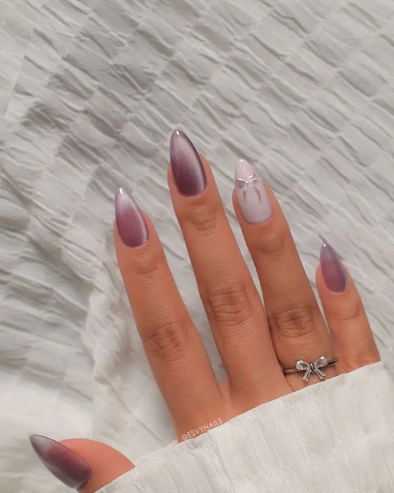 Shimmering Dusty Rose to Lilac Gradient Shimmering Dusty Rose to Lilac Gradient — Winter Purple Nails