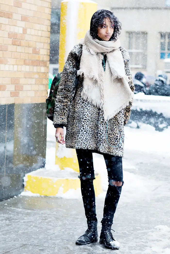 Leopard Print Faux Fur Coat for a Statement Winter Style Leopard Print Faux Fur Coat for a Statement Winter Style — Cold Weather Outfits