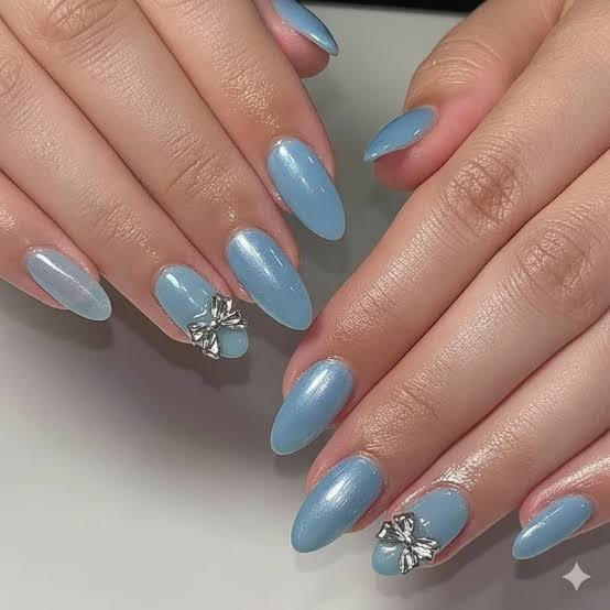 Shimmer Visual Idea Shimmer Visual Idea — Blue Nail Inspo