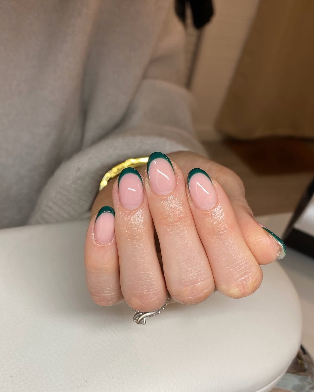 None Visual Idea None Visual Idea — Winter French Tip Nails