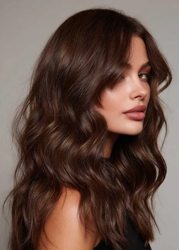 Front View Visual Idea Front View Visual Idea — Winter Hair Colors for Brunettes