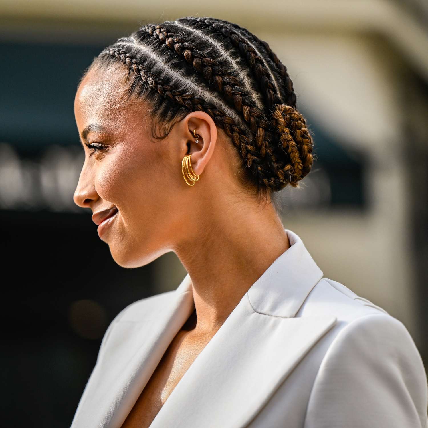 Collarbone Cornrows To Braided Bun — Aesthetic Winter Hairstyles