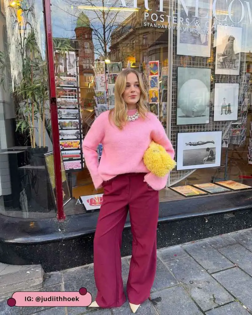 Oversized Fuzzy Sweater with Wide-Leg Pants Oversized Fuzzy Sweater with Wide-Leg Pants — Sweater Outfits