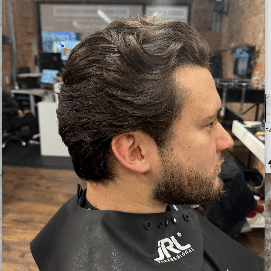Classic Side Part With Volume Dark Brown Volume Swept Back Ear Length Classic Side Part With Volume Dark Brown Volume Swept Back Ear Length — Winter Haircuts for Men