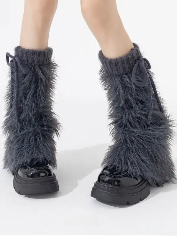 Fluffy Flare Leg Warmers for a Statement Fluffy Flare Leg Warmers for a Statement — Leg Warmers Outfits