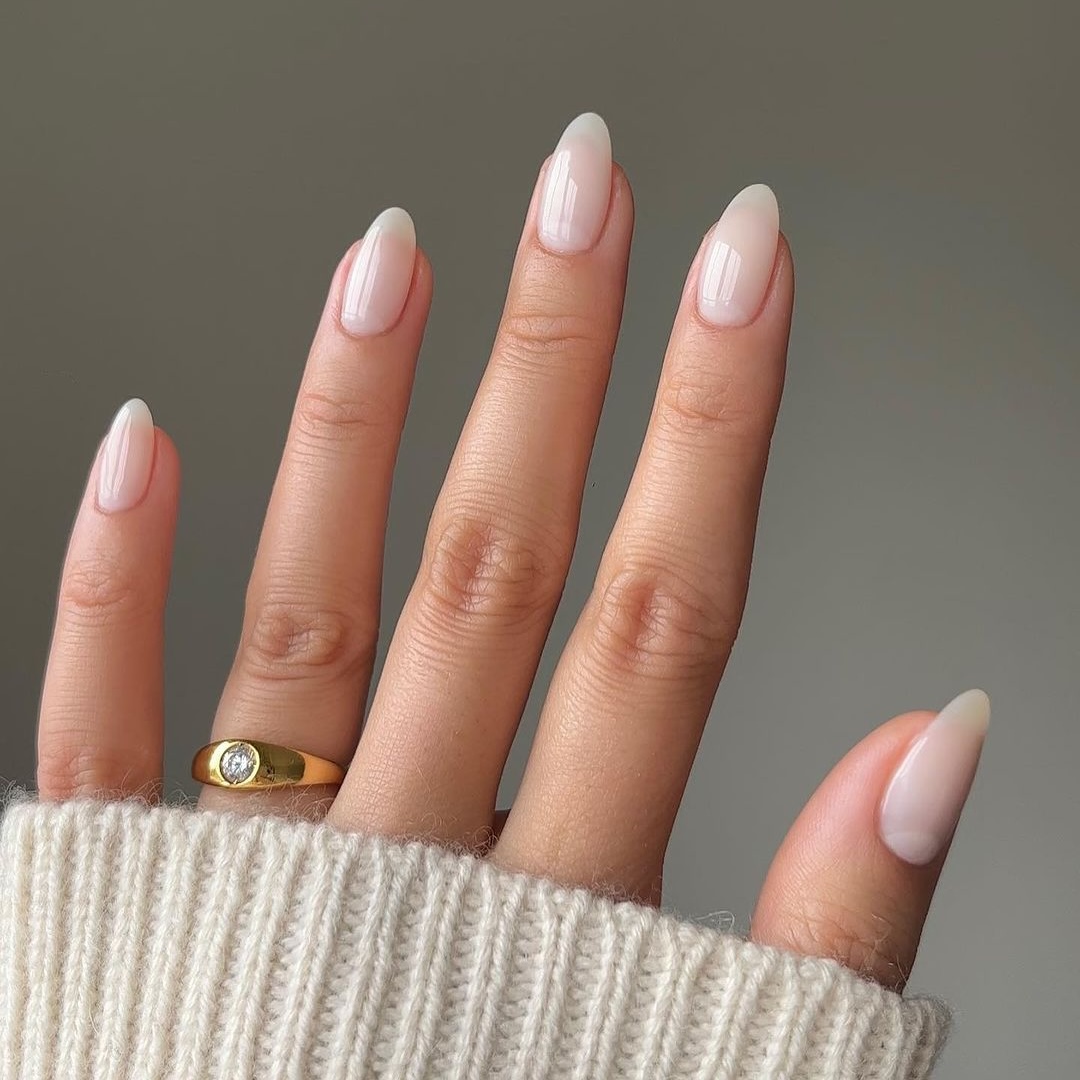 Everyday Bridal Visual Idea — Milky White Nails