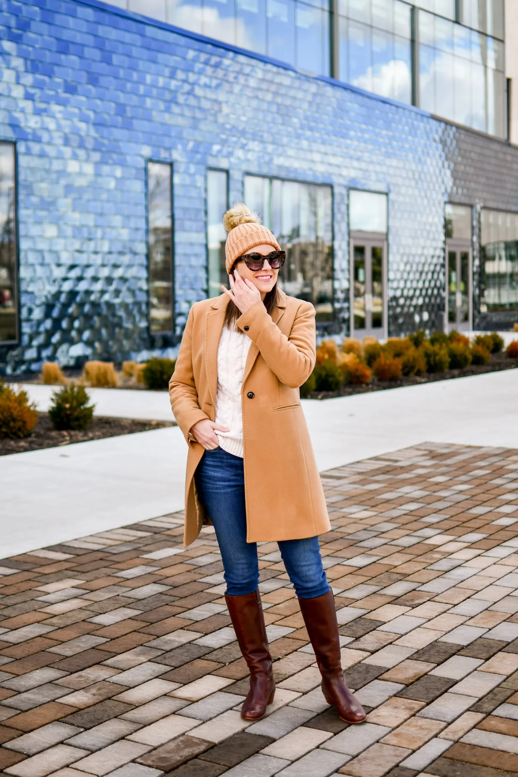 Brown Leather Boots Outfit Idea Brown Leather Boots Outfit Idea — January Outfits
