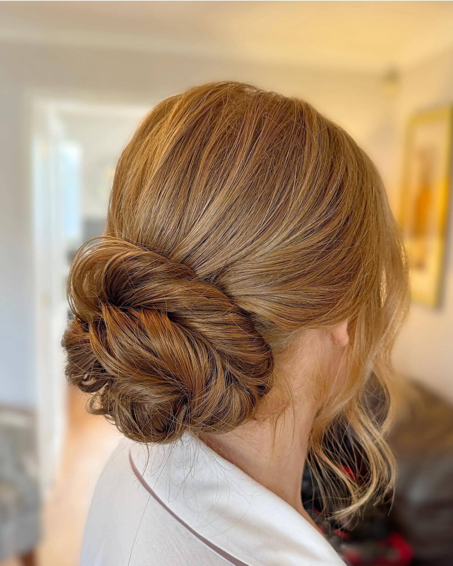 Honey Blonde Low Chignon Honey Blonde Low Chignon — Winter Hairstyles