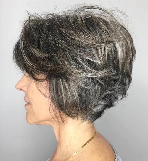 Polished Ash Blonde Bob with Blowout Polished Ash Blonde Bob with Blowout — Winter Hair Colors for Women Over 70