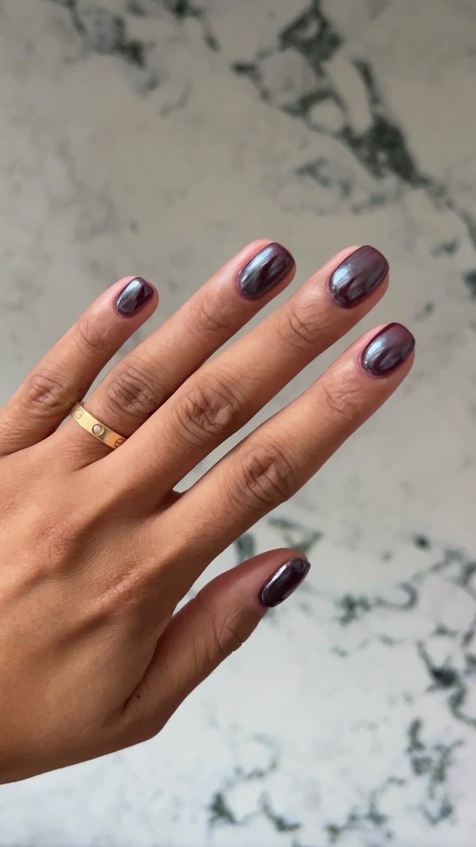 Deep Iridescent Purple Chrome Deep Iridescent Purple Chrome — Winter Chrome Nails