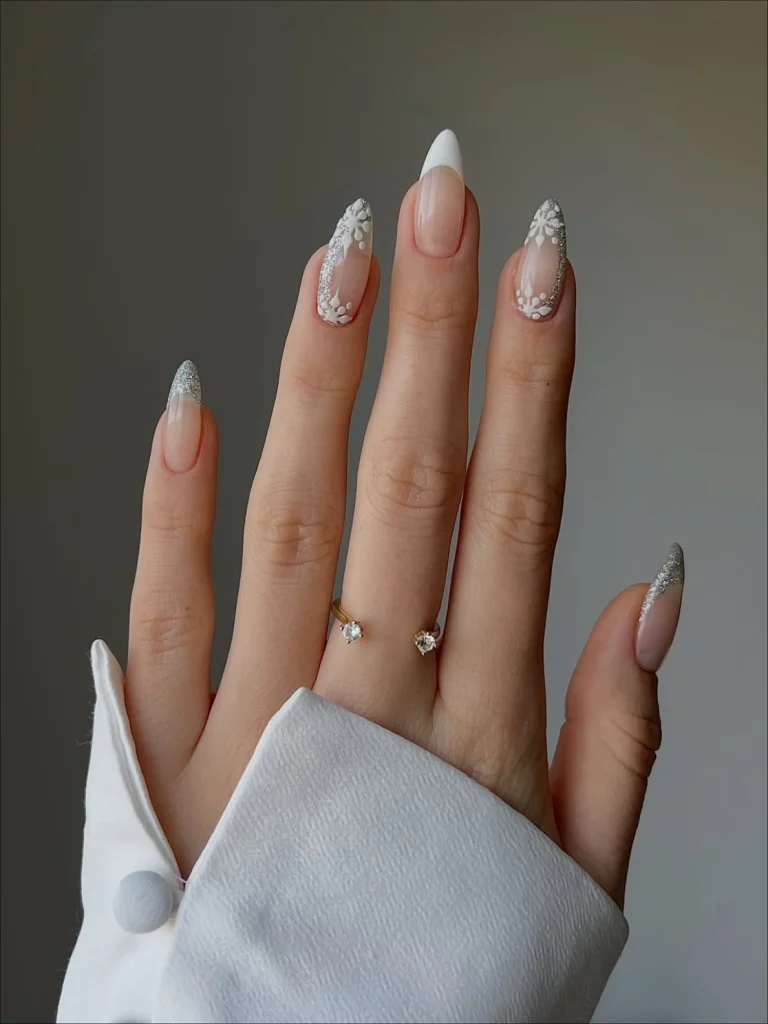 Visible Visual Idea Visible Visual Idea — Winter French Tip Nails