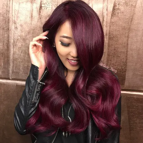 Glossy Deep Mahogany With Red Glossy Deep Mahogany With Red — Mahogany Hair Color