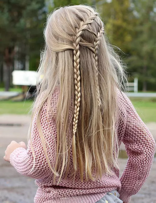 Delicate Blonde Braids — Winter Hairstyles for School