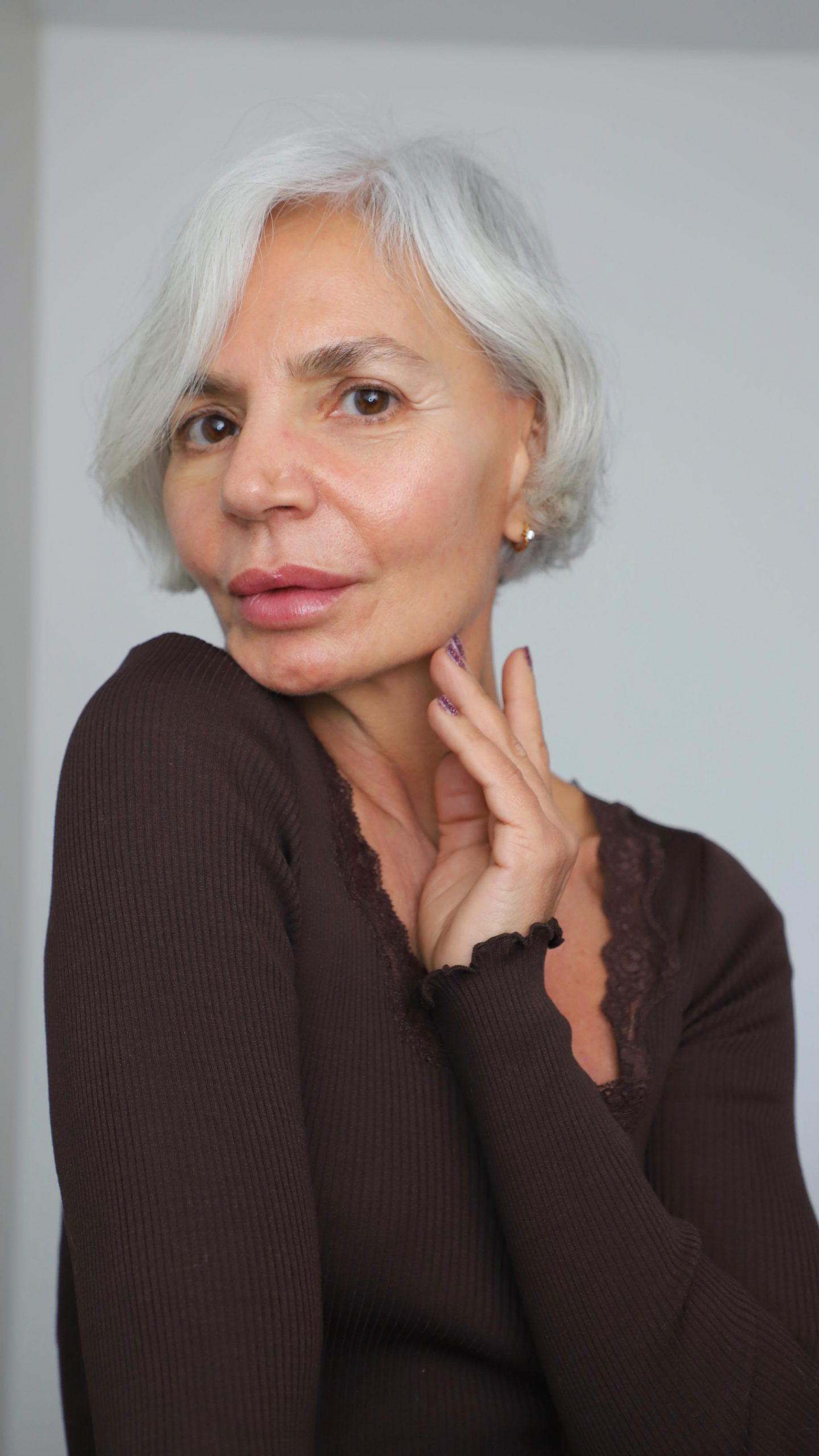 Ear Visual Idea Ear Visual Idea — Winter Hair Colors for Women Over 50