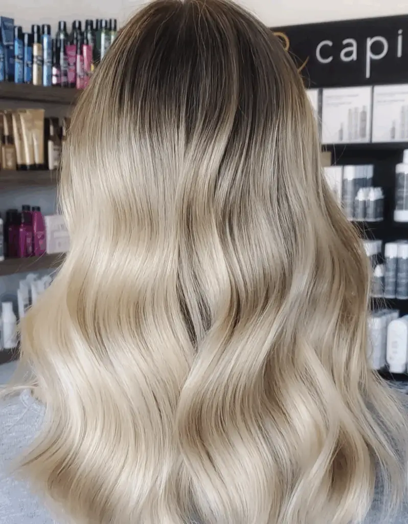 Mid-Back Ash Blonde With Platinum Blonde Balayage Mid-Back Ash Blonde With Platinum Blonde Balayage — Winter Balayage