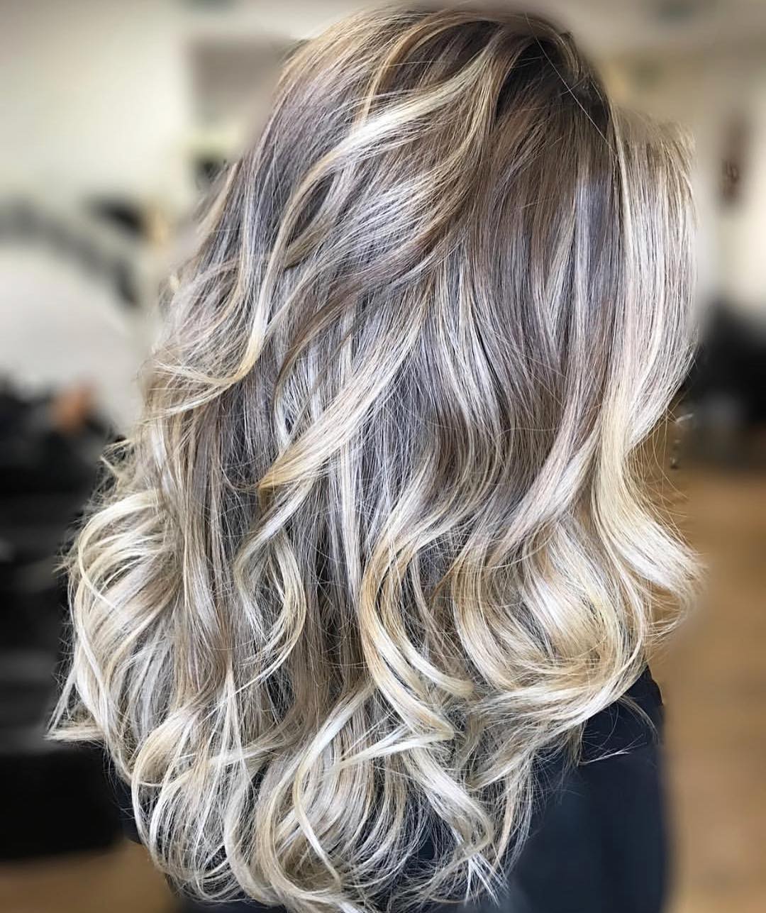 Ash Blonde With Lighter Blonde Highlights Ash Blonde With Lighter Blonde Highlights — Reverse Balayage