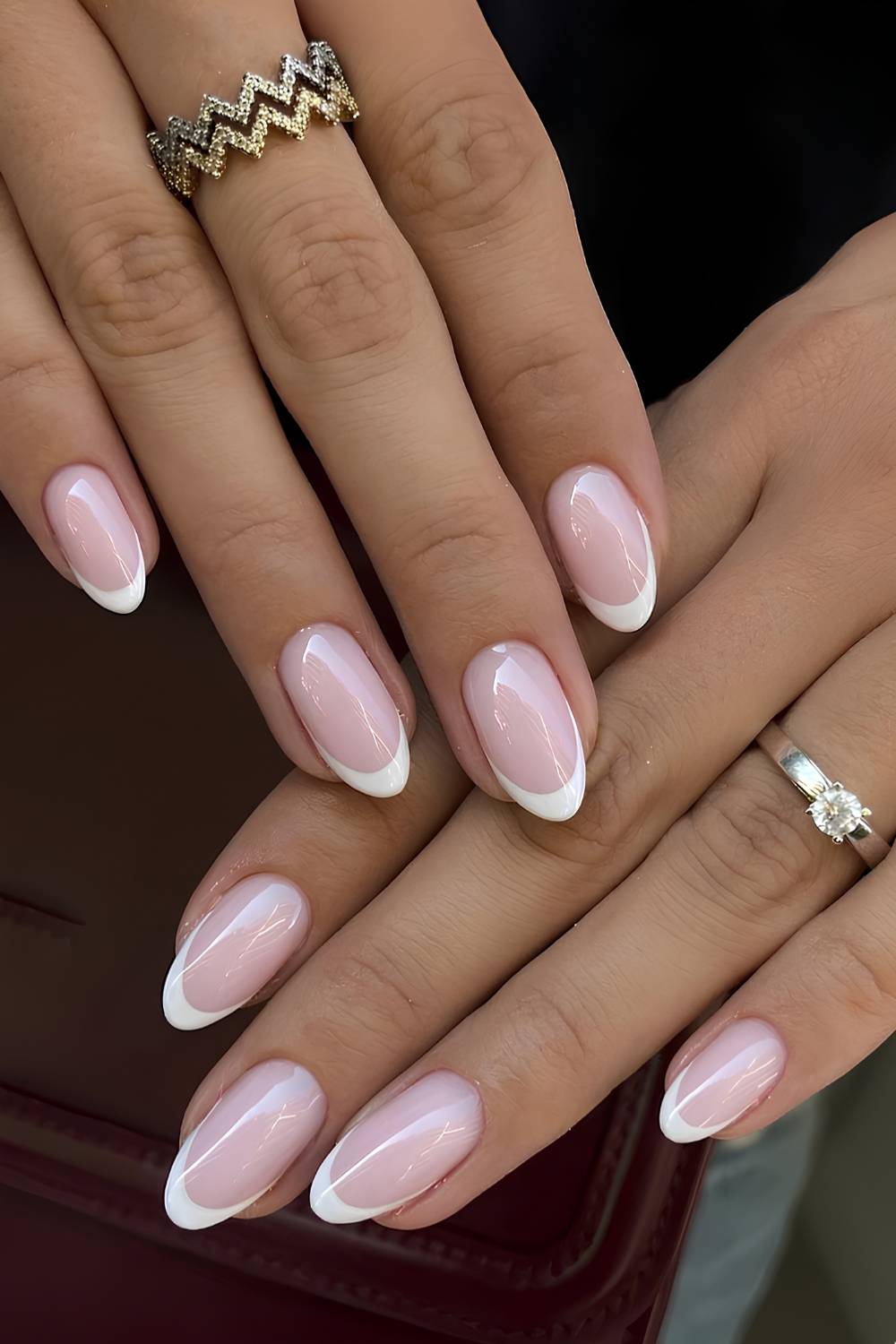 Classic French Manicure Almonds Classic French Manicure Almonds — Trendy Almond Nail Designs