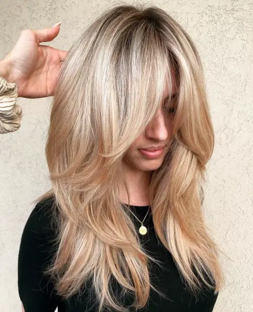 Ash Blonde With Darker Roots Visual Idea Ash Blonde With Darker Roots Visual Idea — Long Winter Haircuts