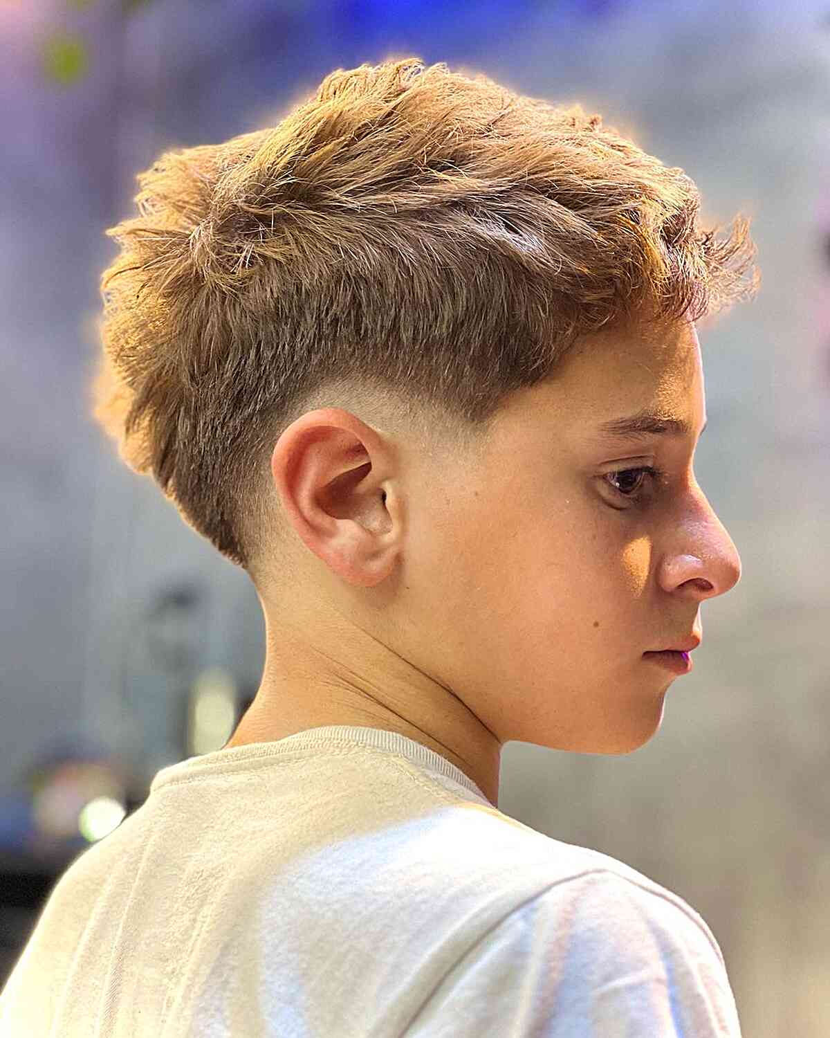 Textured Crop With Tousled Top Textured Crop With Tousled Top — Winter Haircuts for Boys