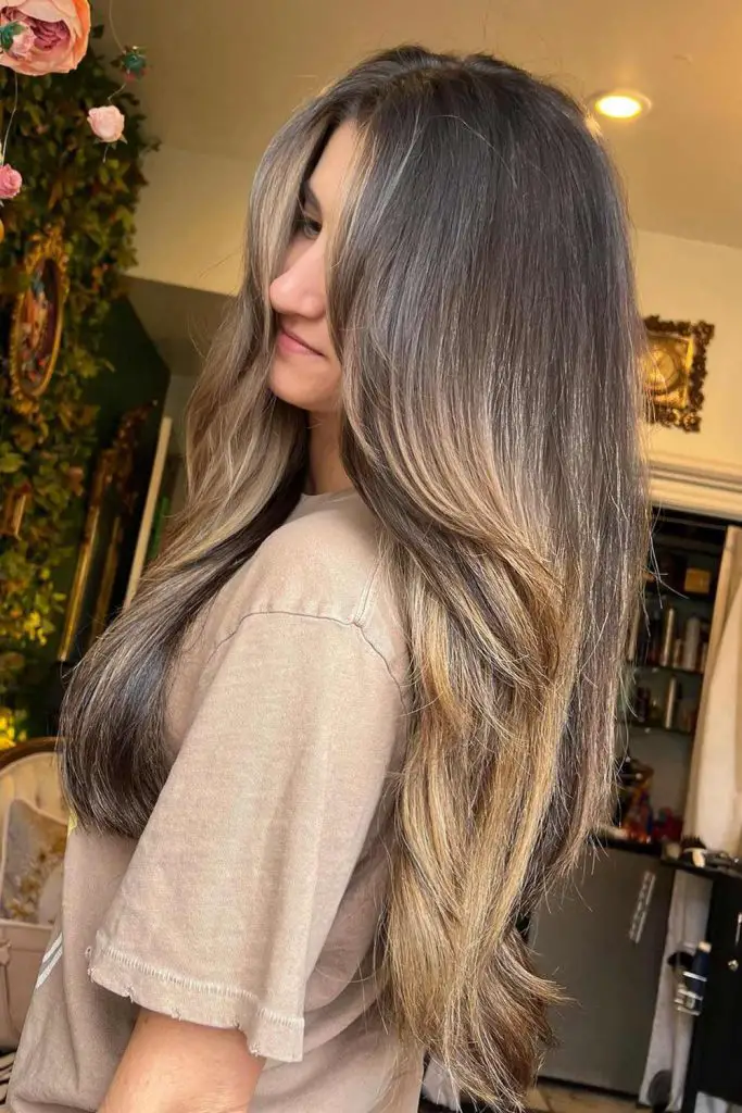 Long Visual Idea Long Visual Idea — Blonde to Brunette Hair