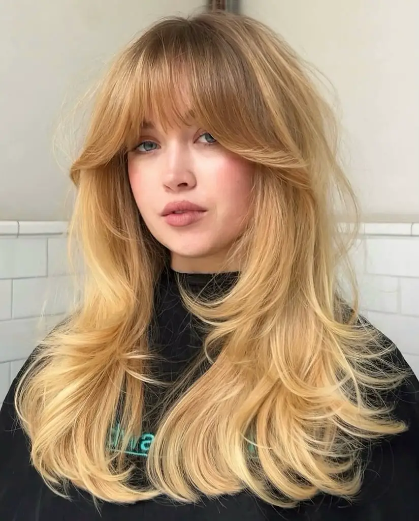Golden Blonde Hair with Black Knit Top Golden Blonde Hair with Black Knit Top — Blonde Hair Colour