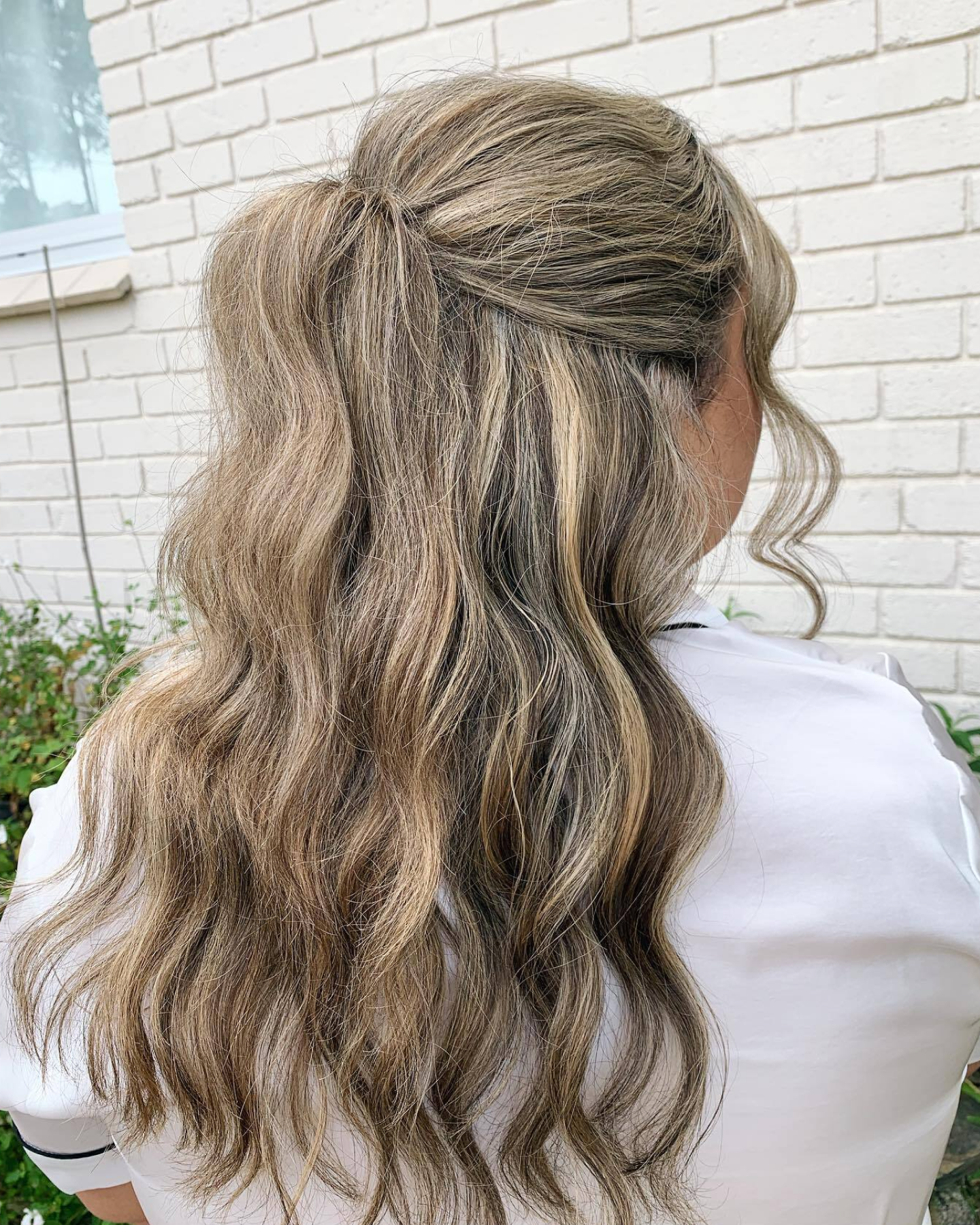 Dark Brown Ponytail with Pink Bow Dark Brown Ponytail with Pink Bow — Winter Ponytail Hairstyles
