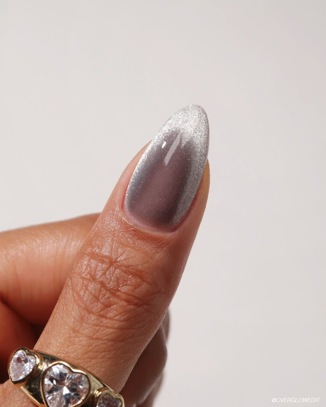 Cool Grey Purple Cat Eye Nails Cool Grey Purple Cat Eye Nails — Winter Cat Eye Nails