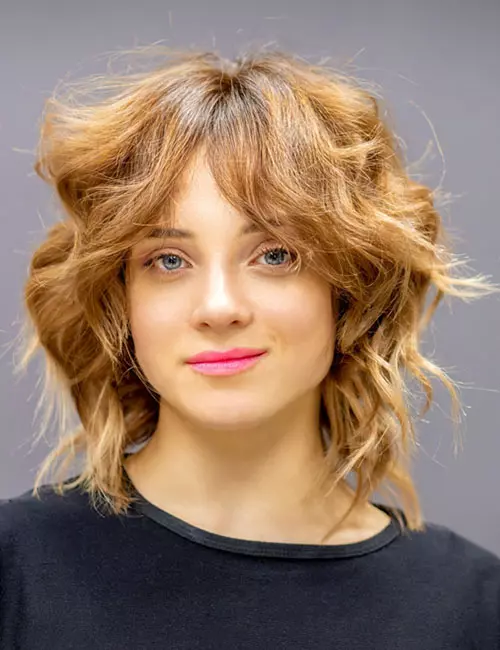 Honey Blonde Shag With Textured Waves — Creating A Full Winter Shag Haircuts