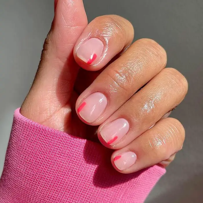 Black Polka Dots Scattered On Nails Visual Idea Black Polka Dots Scattered On Nails Visual Idea — Easy Nail Designs