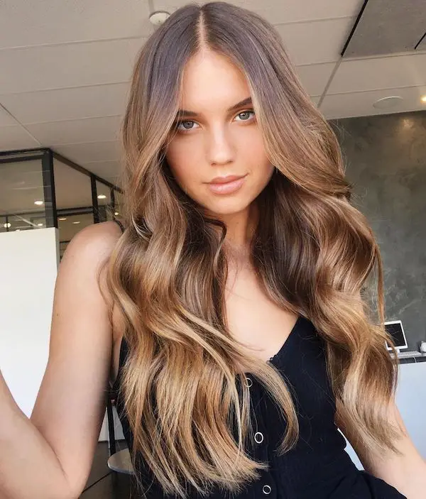Dark Blonde to Light Blonde Blowout Dark Blonde to Light Blonde Blowout — Winter Ombre Hair