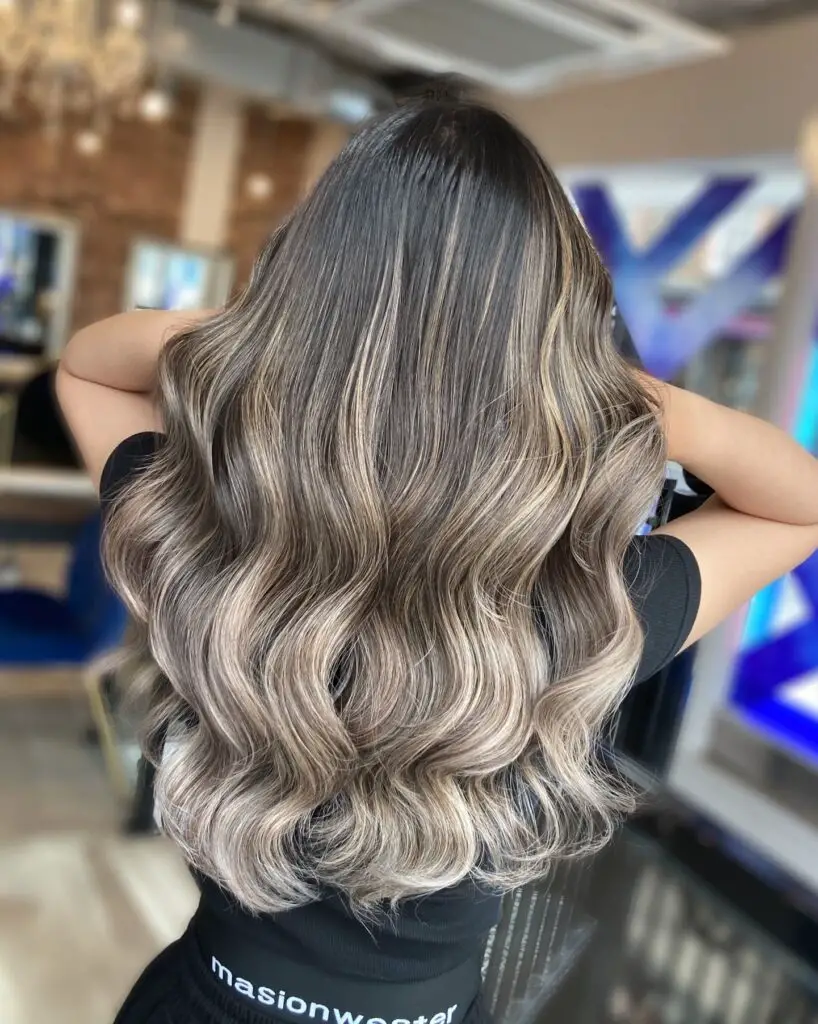 Back View Visual Idea Back View Visual Idea — Blonde to Brunette Hair