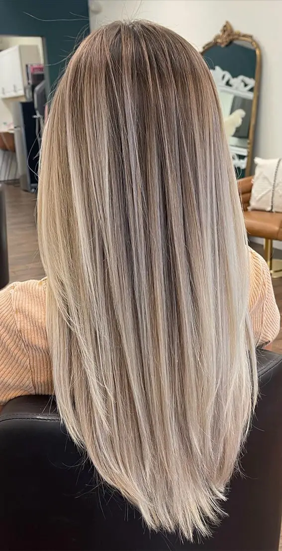 Ash Blonde Base With Platinum Highlights — Winter Highlights