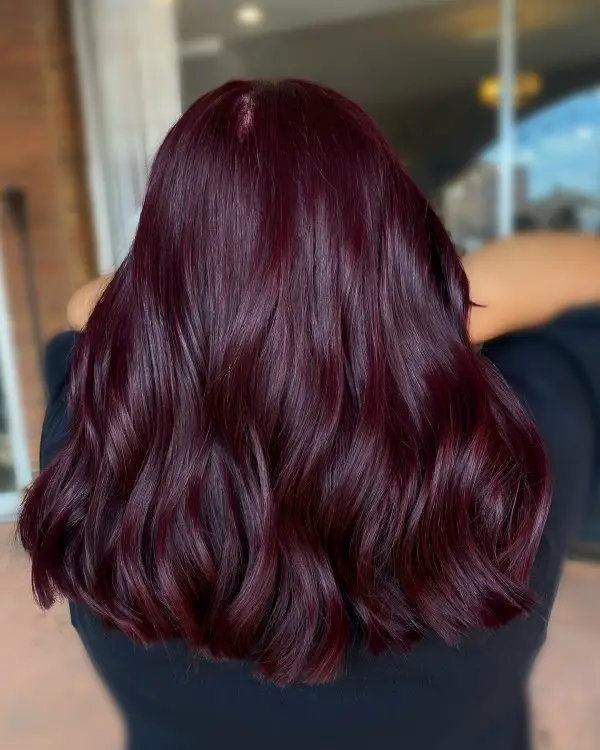 Deep Plum Burgundy Waves Deep Plum Burgundy Waves — Plum Hair Color