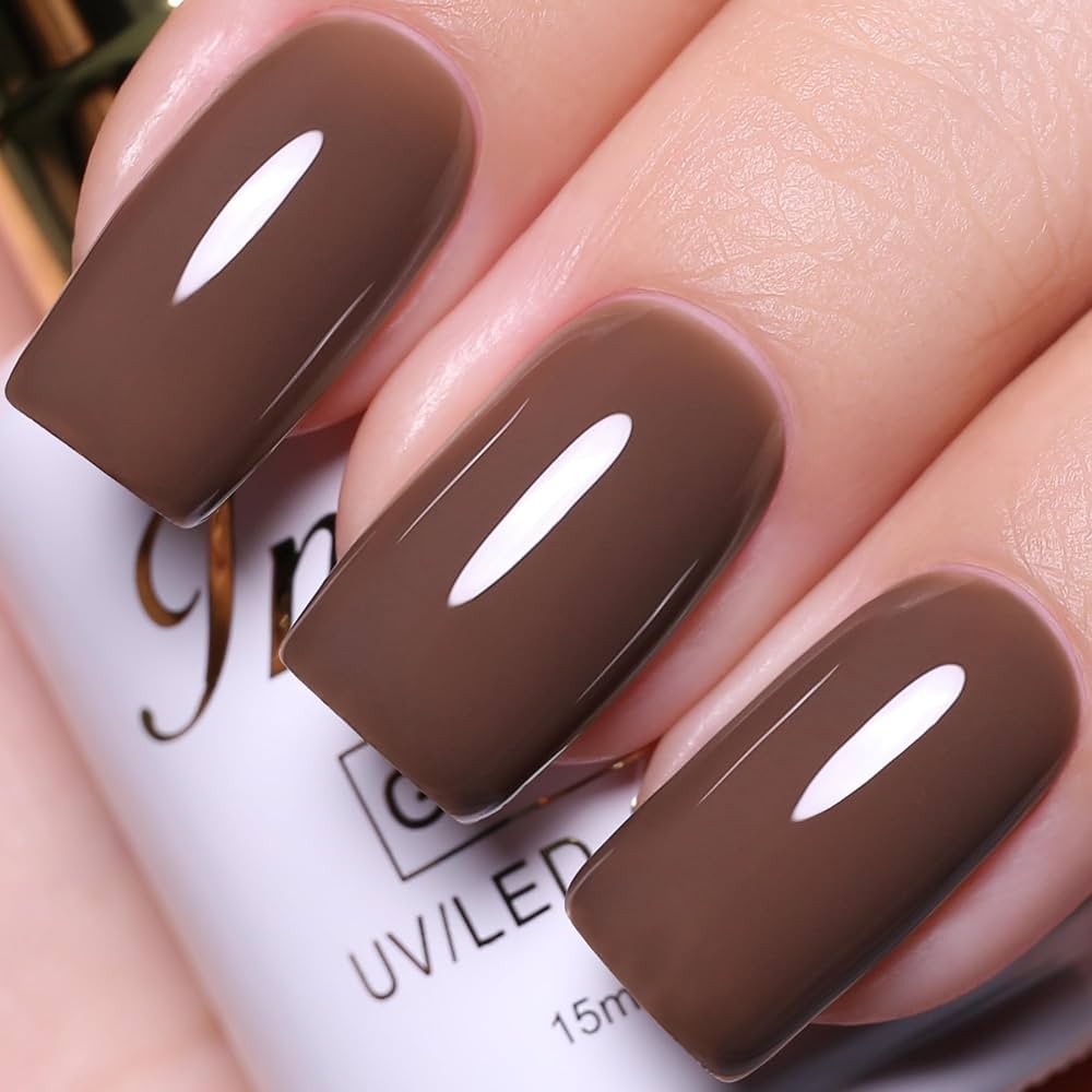 Imtiti 15ml Gel Nail Polish, Chocolate Brown Autumn Winter Color Soak Off UV LED Gel for Salon DIY Nail Art Gift for Women : Amazon.ca: Beauty & Personal Care