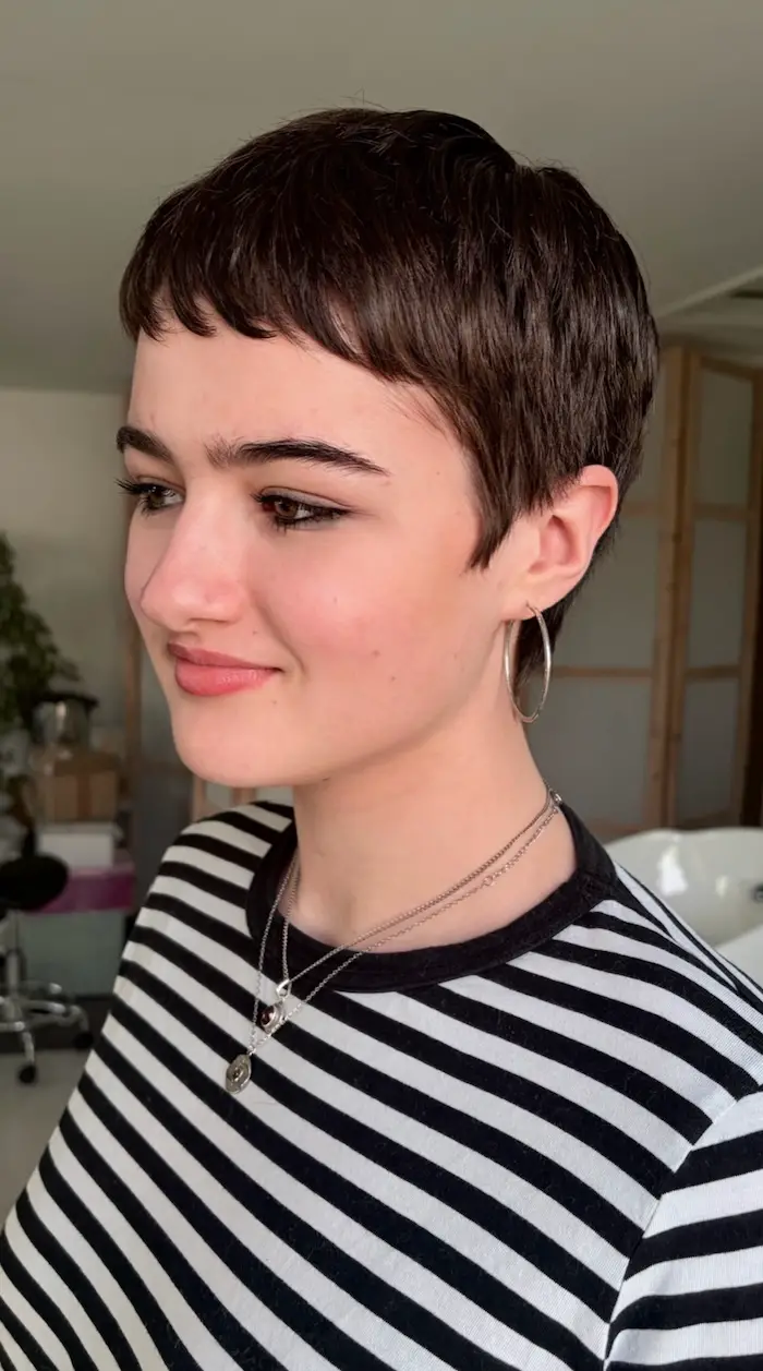 Textured Pixie Cut Textured Pixie Cut — Winter Haircuts for Straight Hair