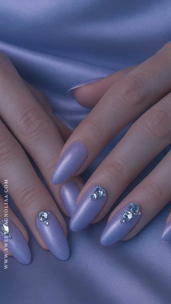Sheer Pink French with Snowflake Accents Sheer Pink French with Snowflake Accents — Winter Oval Nails