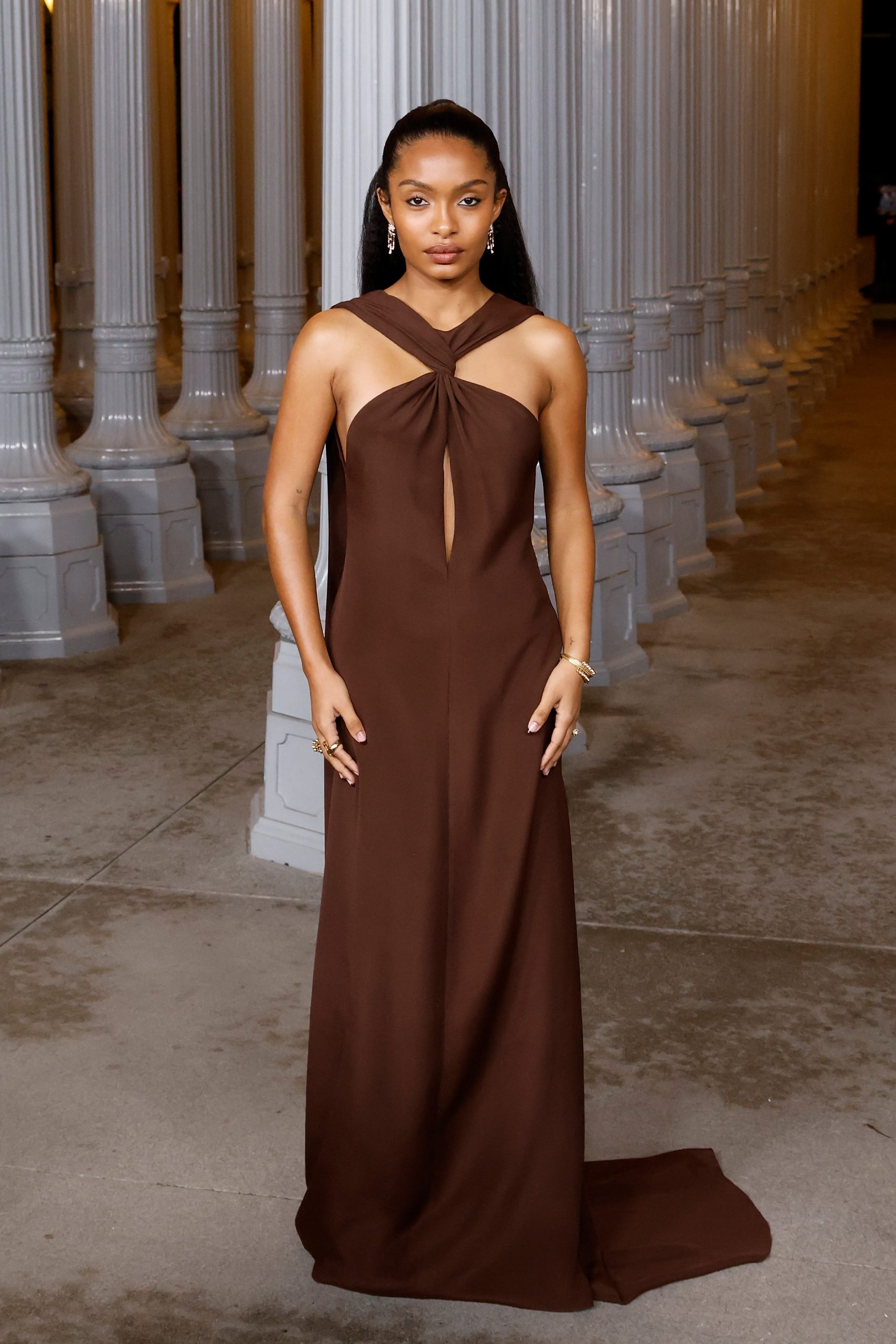 Sofia Richie and EmRata Both Wore the Chocolate-Brown Party Dress Trend | Who What Wear