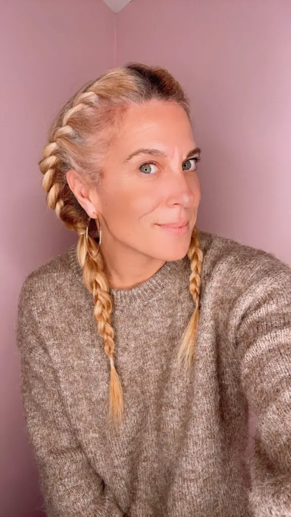 Shoulder-Length Blonde Braids — Winter Twist Hairstyles