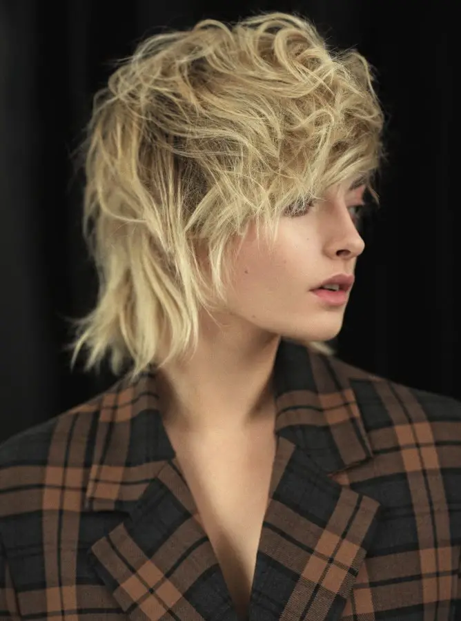 Ash Blonde With Platinum Highlights Edgy Ash Blonde Shag With Choppy Layers Ash Blonde With Platinum Highlights Edgy Ash Blonde Shag With Choppy Layers — Winter Shag Haircuts