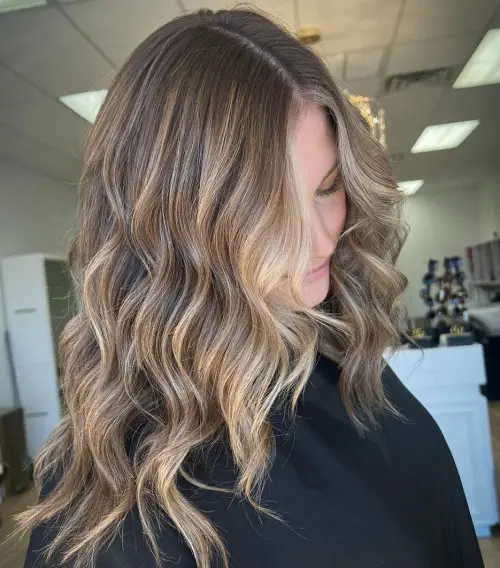Long Blonde With Subtle Dark Blonde Lowlights — Reaching Mid-Back Long Blonde With Subtle Dark Blonde Lowlights — Reaching Mid-Back — Lowlights for Blonde Hair