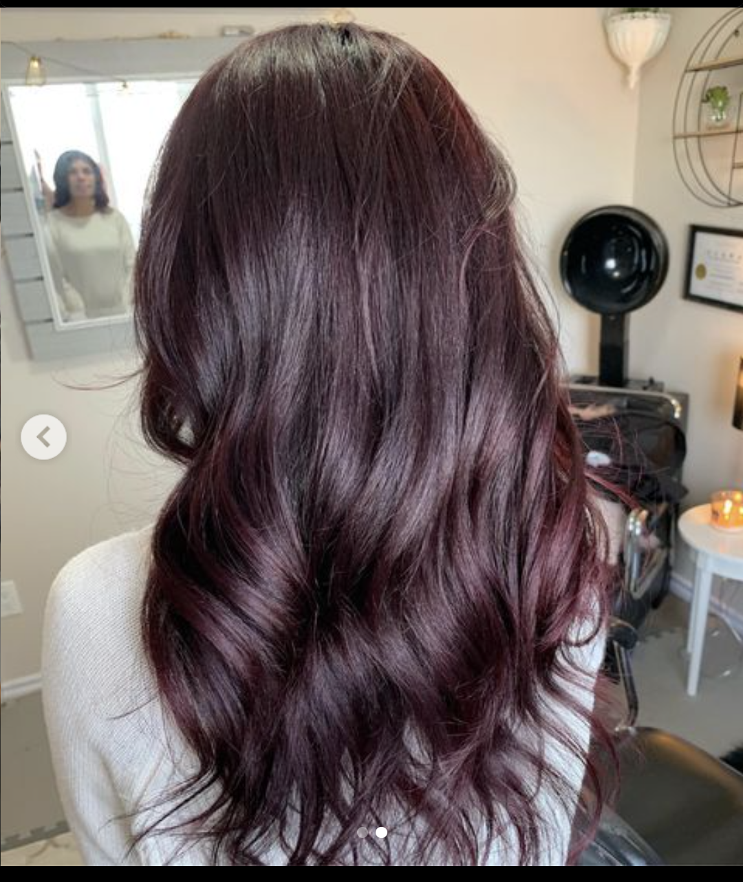 Collarbone Deep Plum Burgundy Waves Collarbone Deep Plum Burgundy Waves — True Winter Hair Color