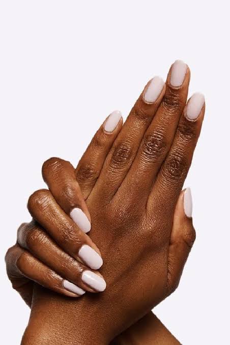 Opaque Pale Pink Gloss Opaque Pale Pink Gloss — Winter Nail Colors for Dark Skin