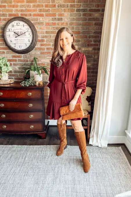 Dressy Casual Outfit Idea Dressy Casual Outfit Idea — Brown Boots Outfits