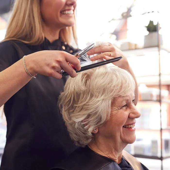 Silver Tones in an Ash Blonde Bob Silver Tones in an Ash Blonde Bob — Winter Hair Colors for Women Over 70