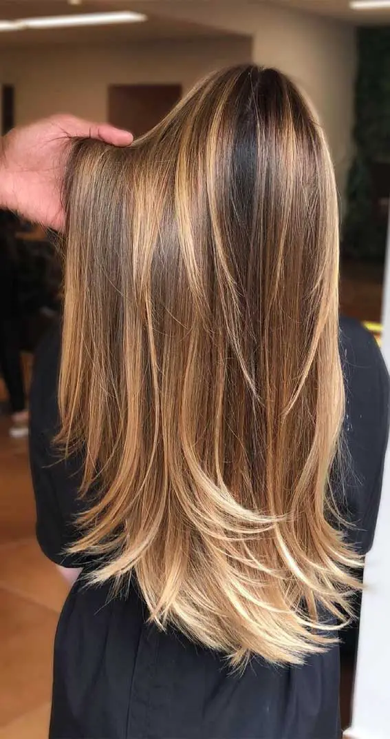 Long Layered Visual Idea Long Layered Visual Idea — Winter Hair Colors for Women Over 50