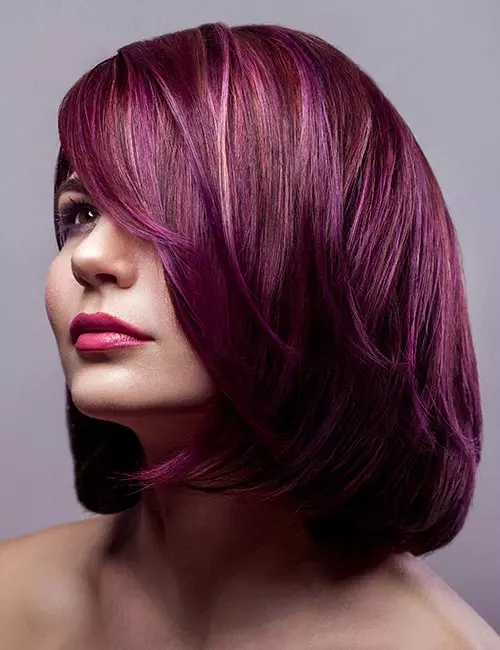 Plum Base With Lighter Plum Highlights Visual Idea Plum Base With Lighter Plum Highlights Visual Idea — Plum Hair Color